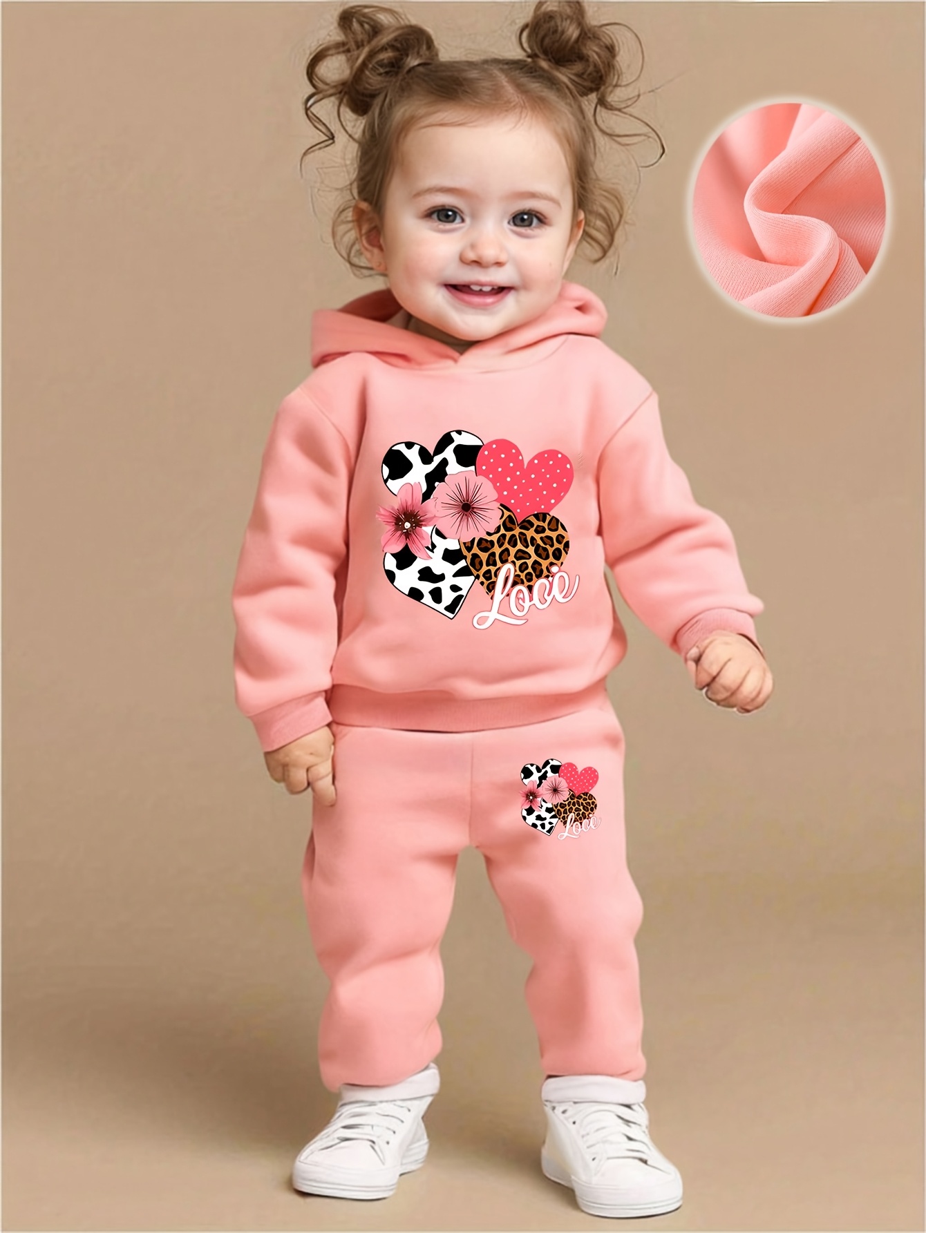 Plant Parent Hoodie - Babymeisje Love Love Bloemenpatroon Hoodie +