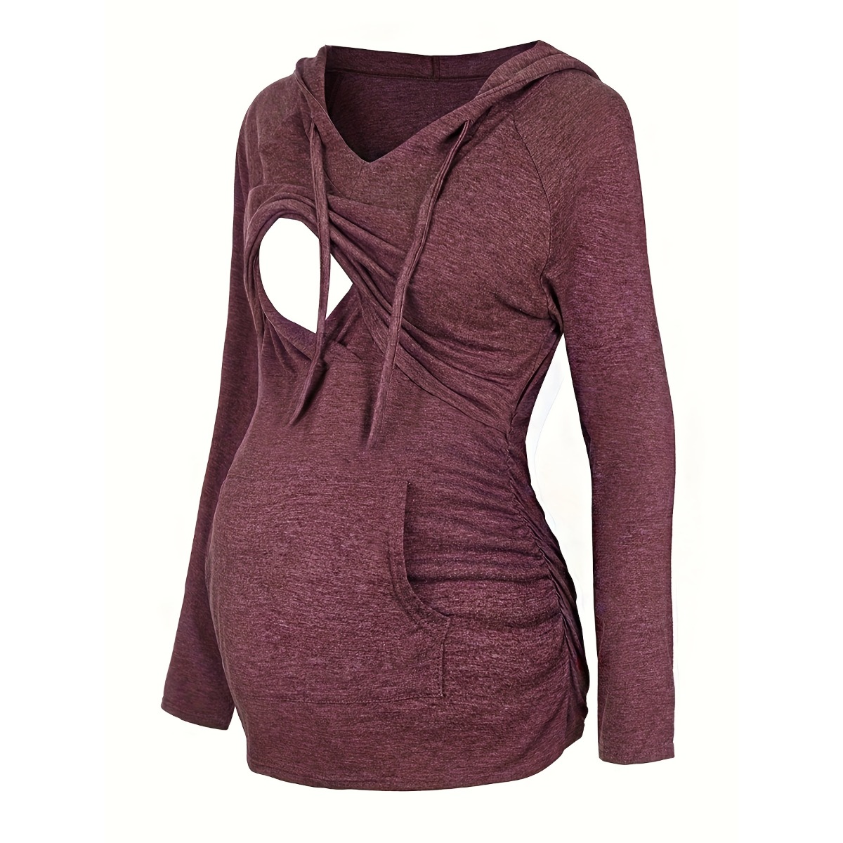 Plant Parent Hoodie - Zwangerschapshoodie voor vrouwen, voedings-sweatshirt met zakken,