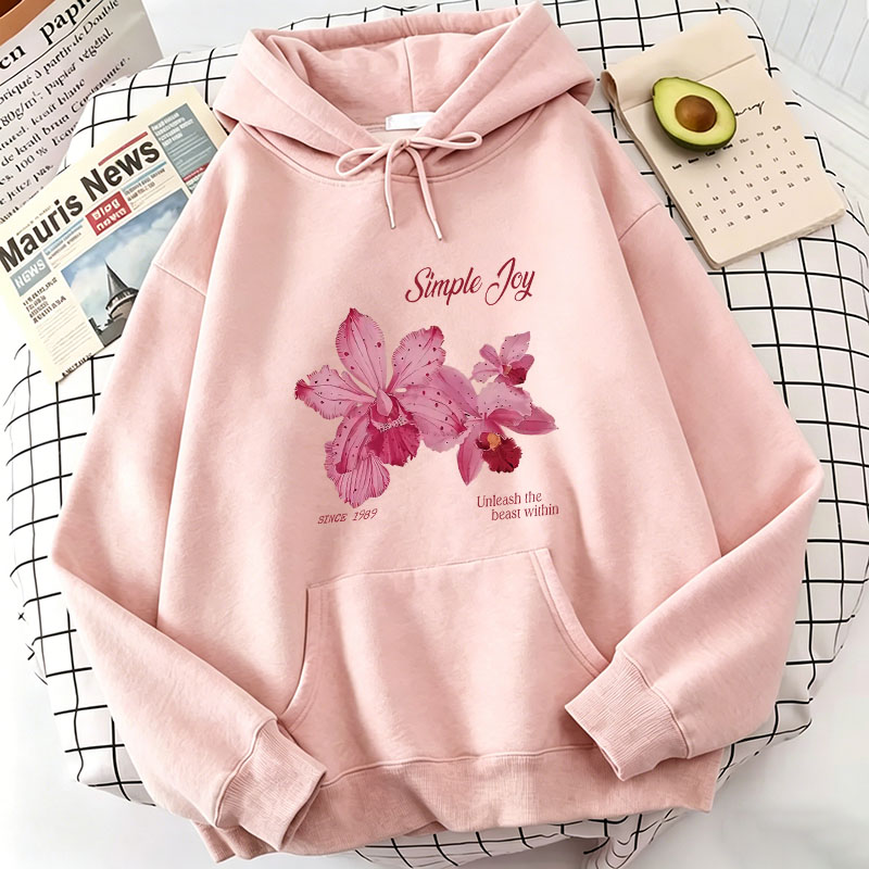 Plant Parent Hoodie - Harajuku Grafische Pullover Sweatshirt met bloemenmotief