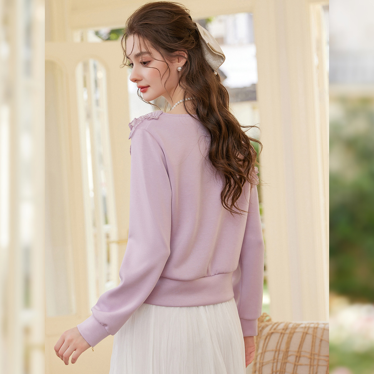 LOUIS YAO Sweet Irregular Neck - Plant Parent Hoodie recensie en prijs