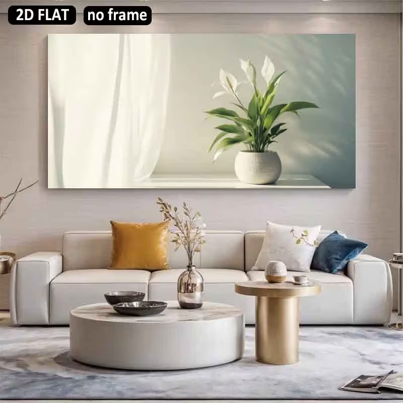 2D plat, 2D plat 1pc 31.49X62. - Peace Lily White recensie en prijs