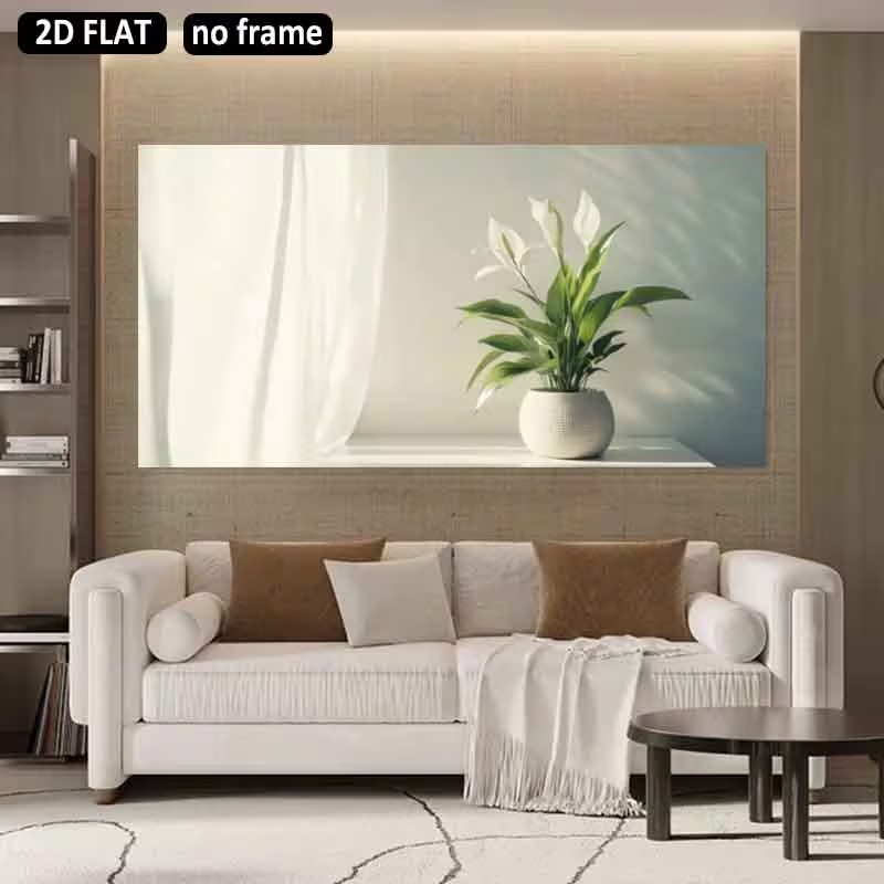 2D plat, 2D plat 1pc 31.49X62. - Peace Lily White recensie en prijs